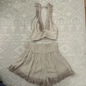 Free People Fringe Short & Tank Set. Worn once.
